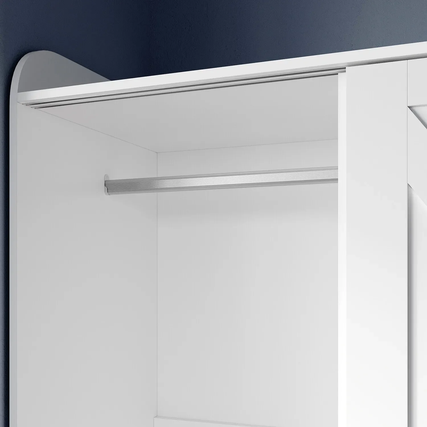 Neal White Sliding Doors Wardrobe - Image 5