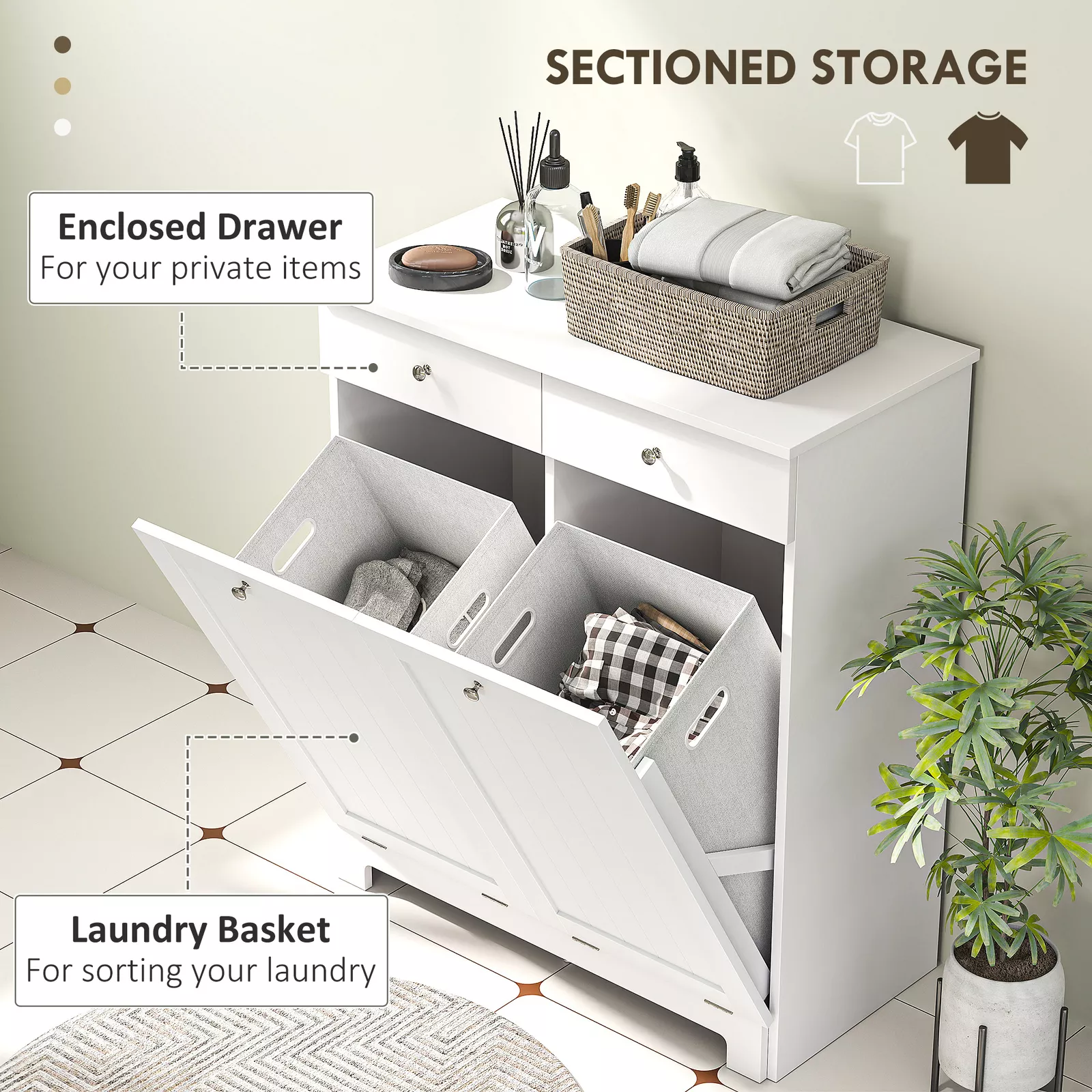 Niall Tilt Out Laundry Room Cabinet - Image 3