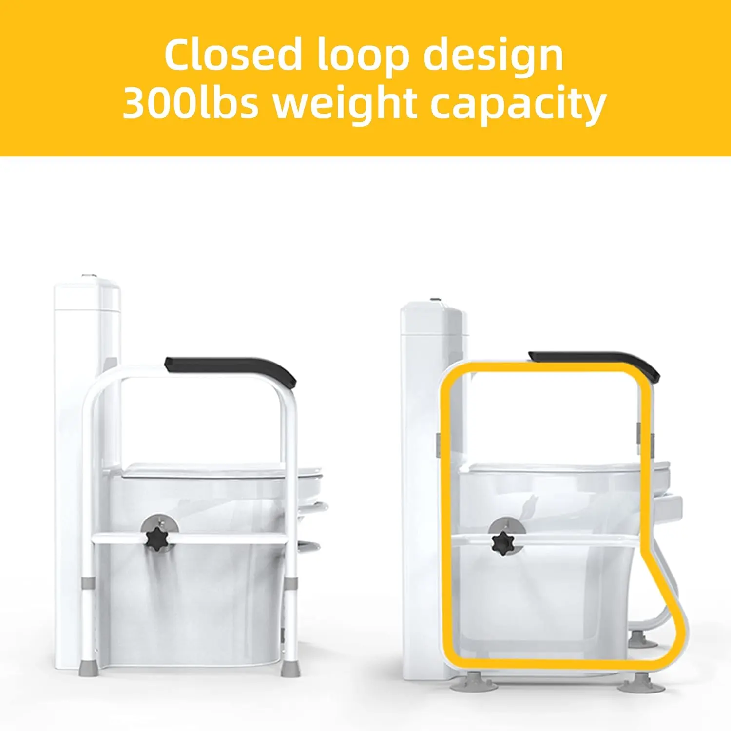 Nicolas Toilet Safety Frame Rail - Image 5