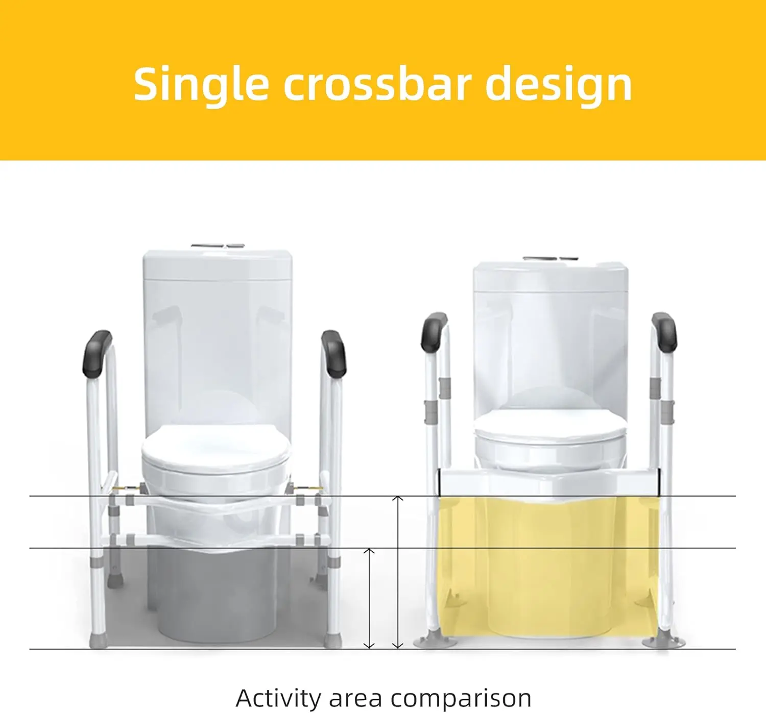 Nicolas Toilet Safety Frame Rail - Image 6