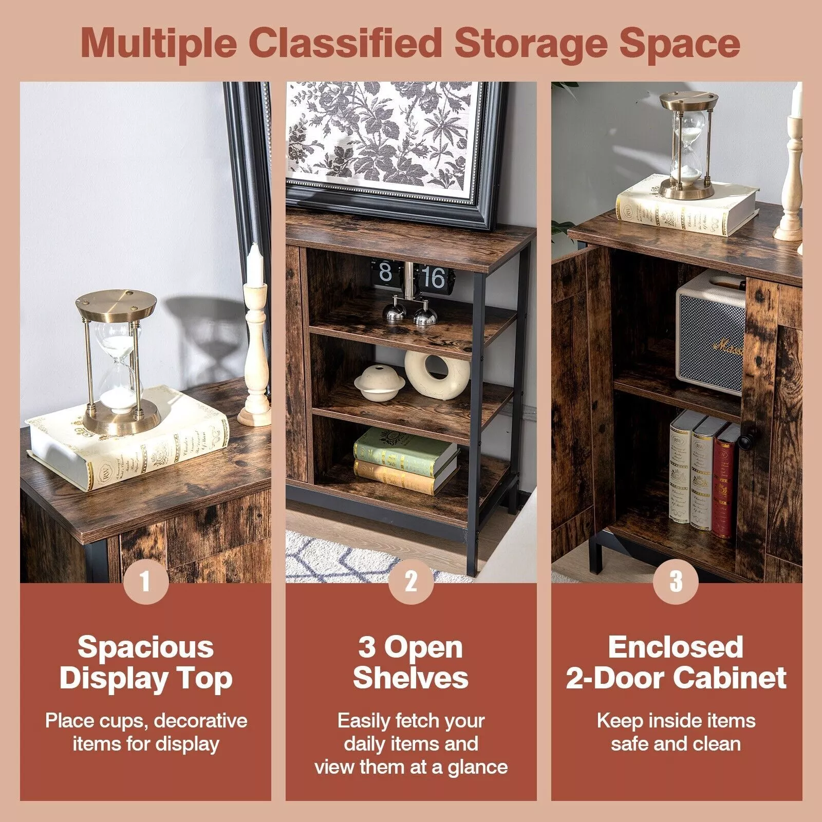 Nunez Sideboard Cabinet - Image 5