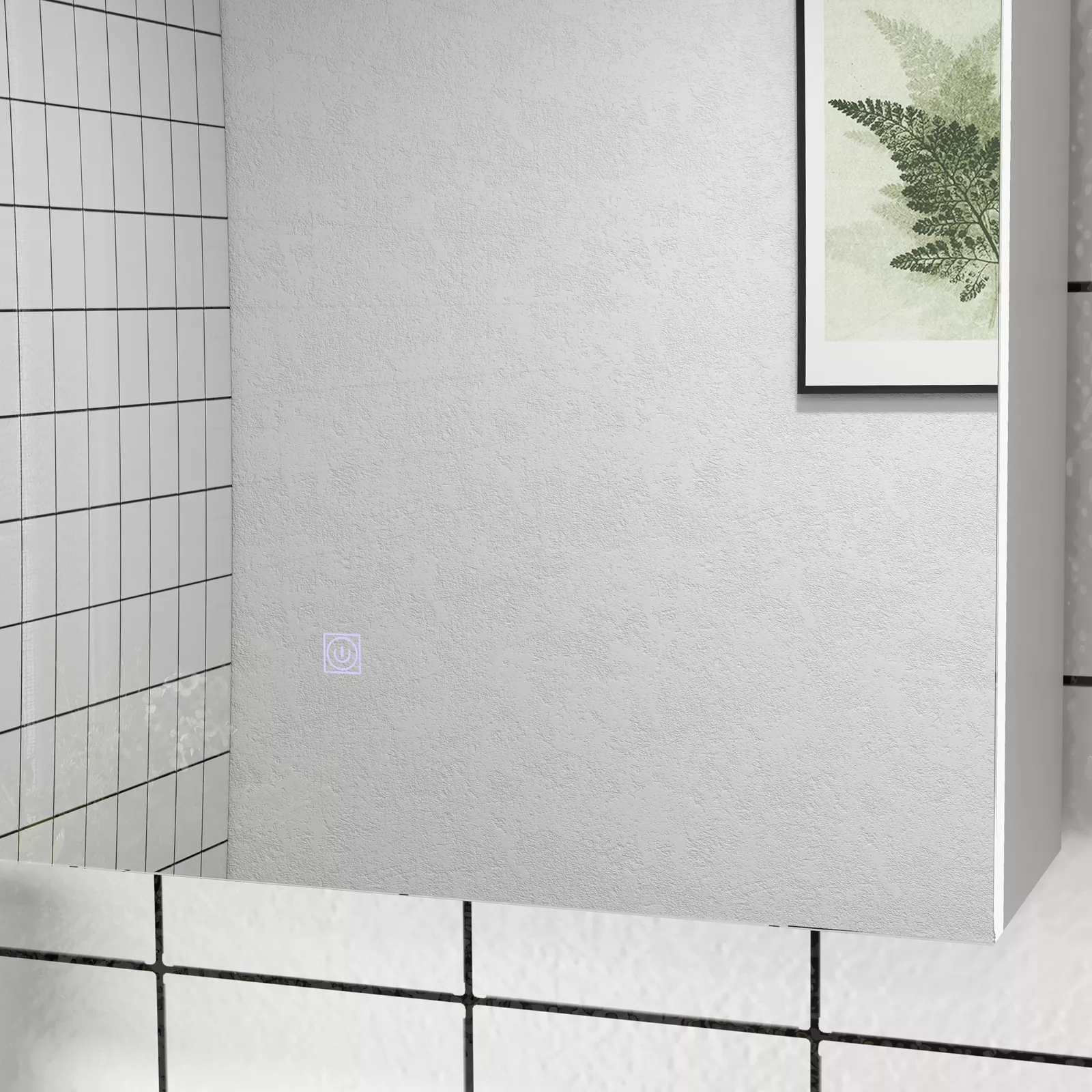 Olivia Bathroom Mirror Wall Cabinet With Light - Image 8