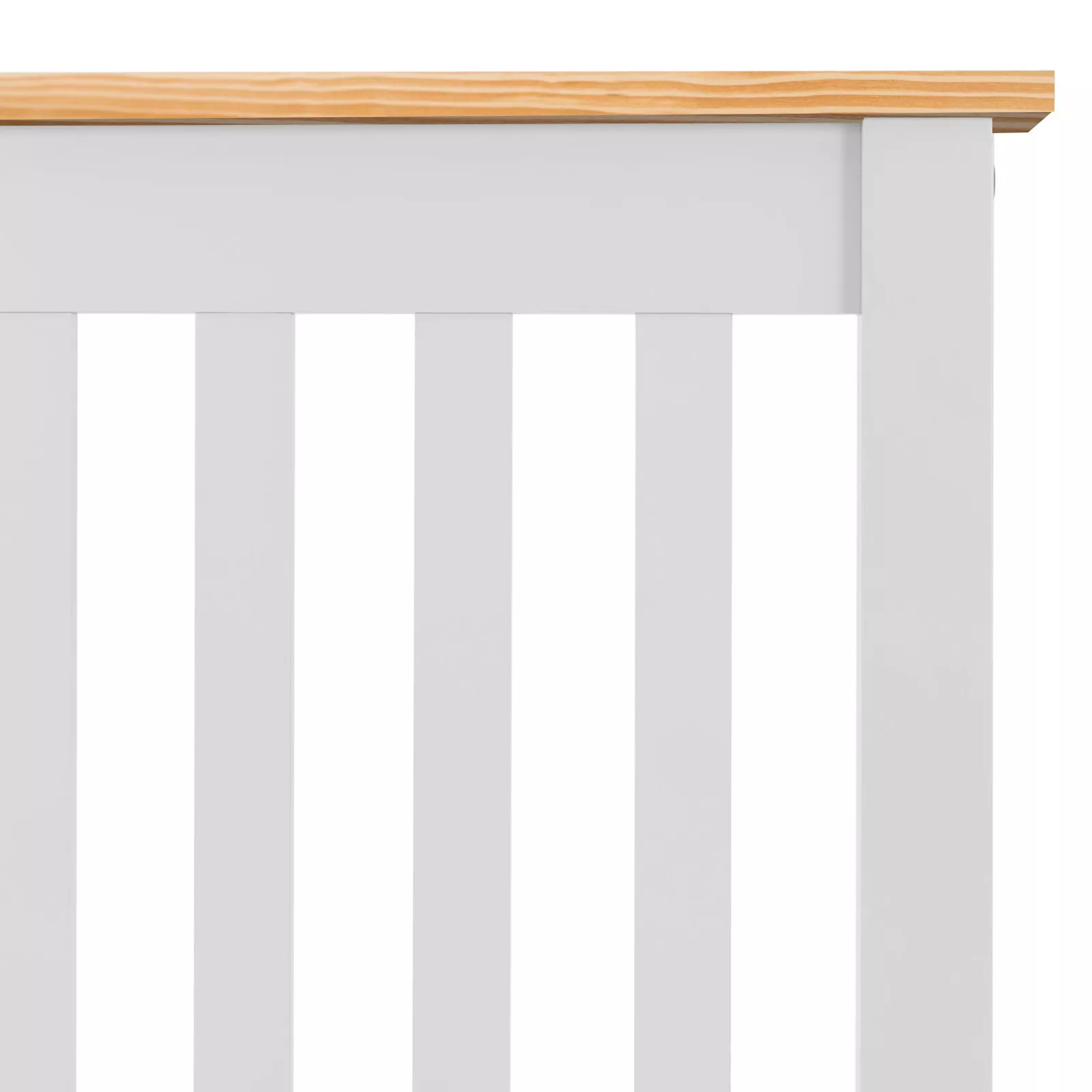 Olson White Solid Wood Bed Frame - Image 3