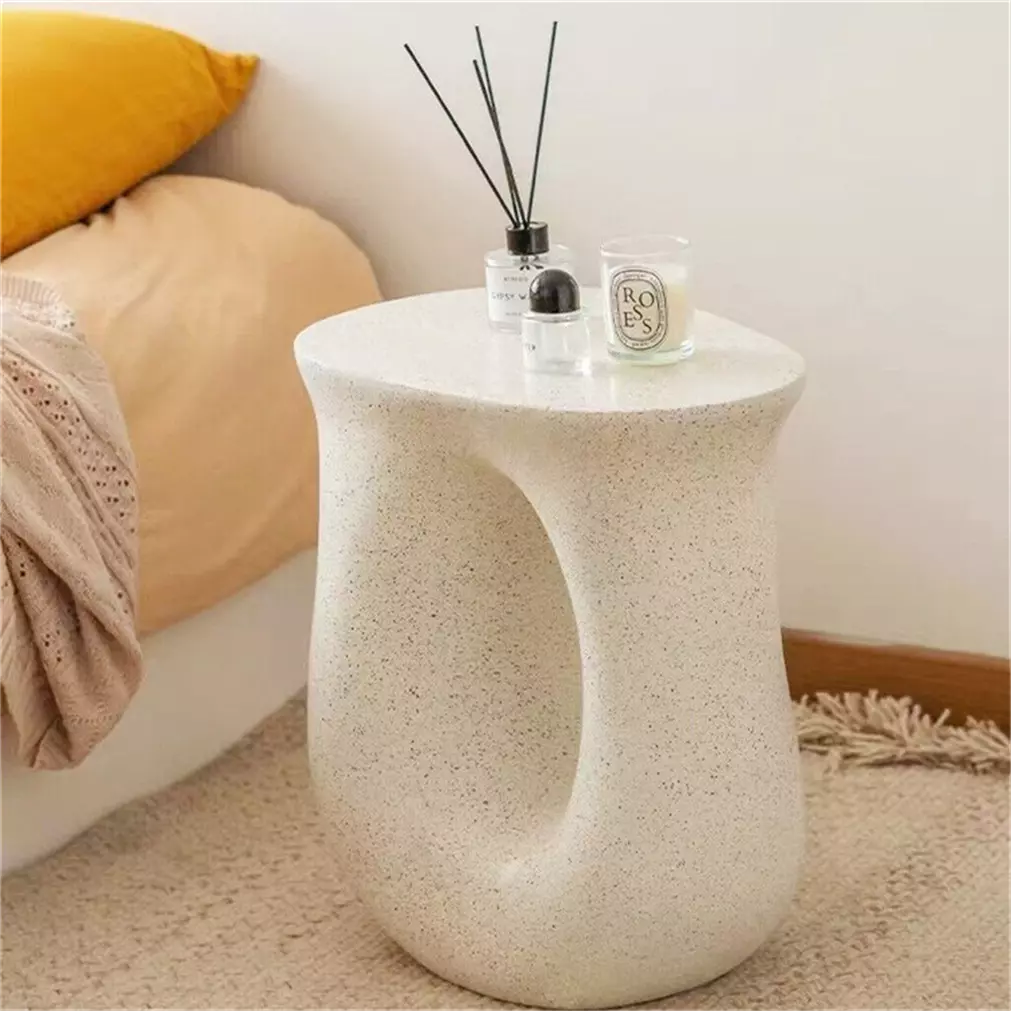 Oskar Concrete Bedside Nightstand Table