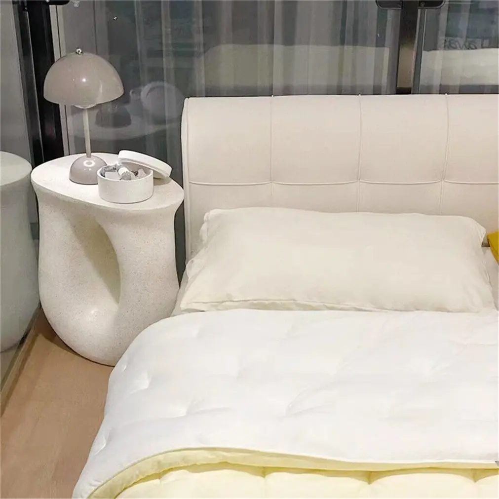 Oskar Concrete Bedside Nightstand Table - Image 2