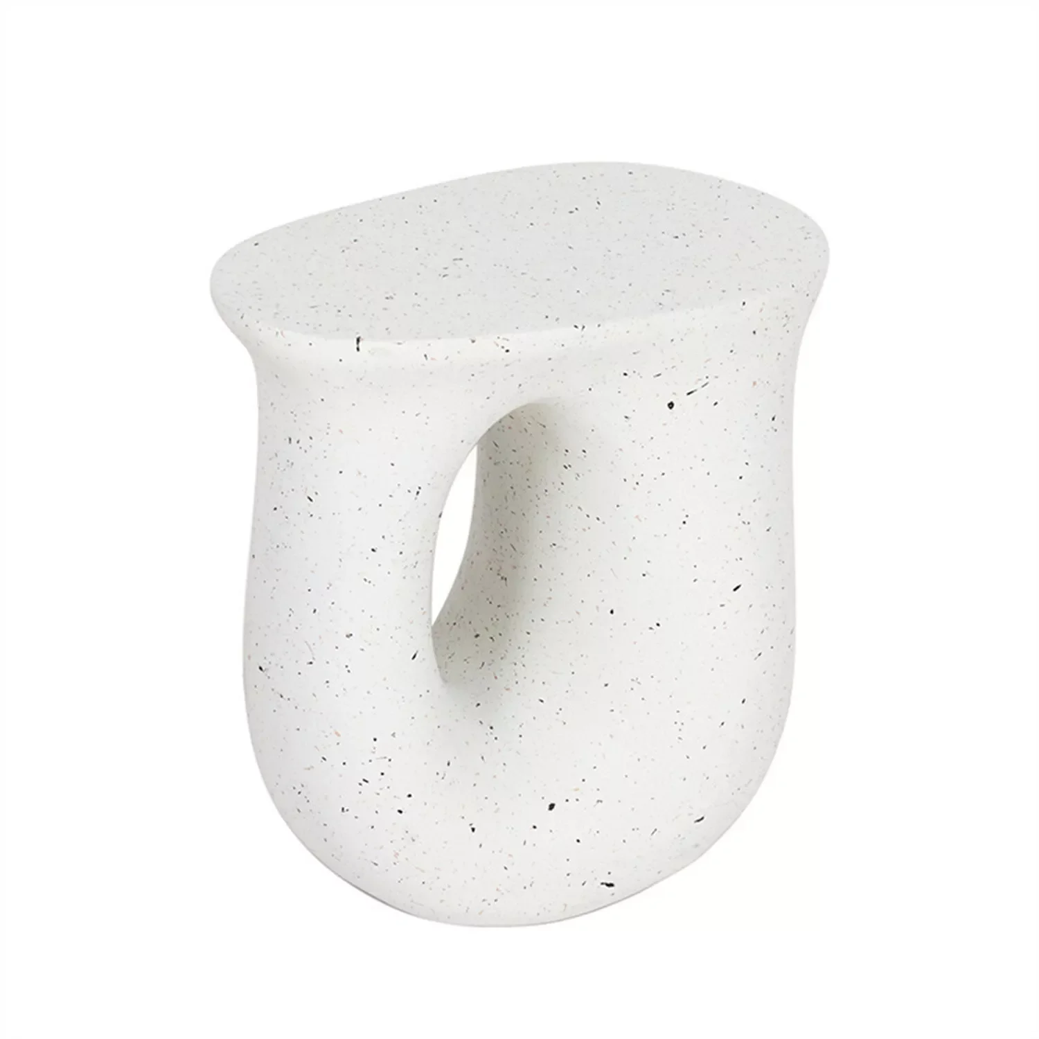 Oskar Concrete Bedside Nightstand Table - Image 3