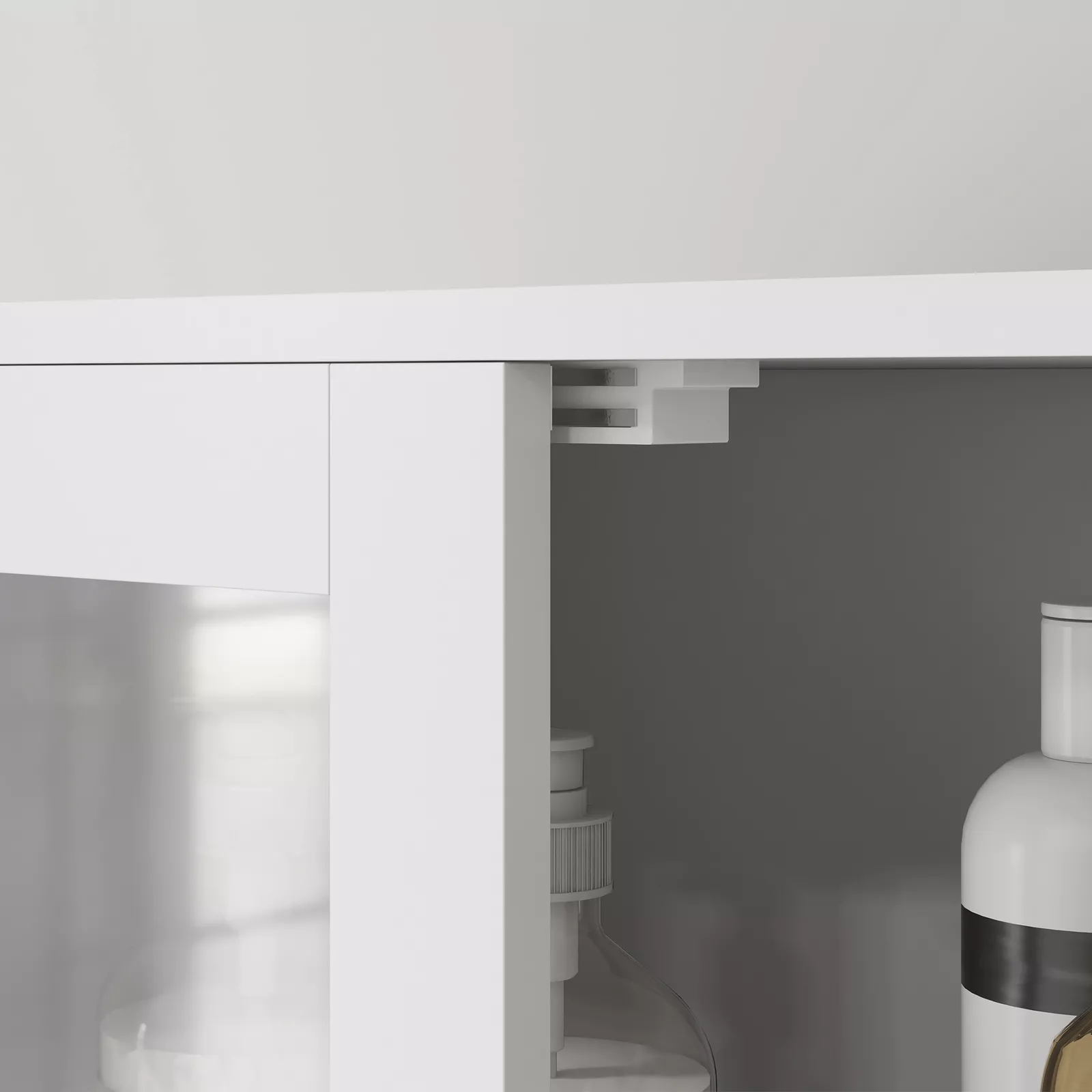 Osman Tall Linen Closet Cabinet - Image 8