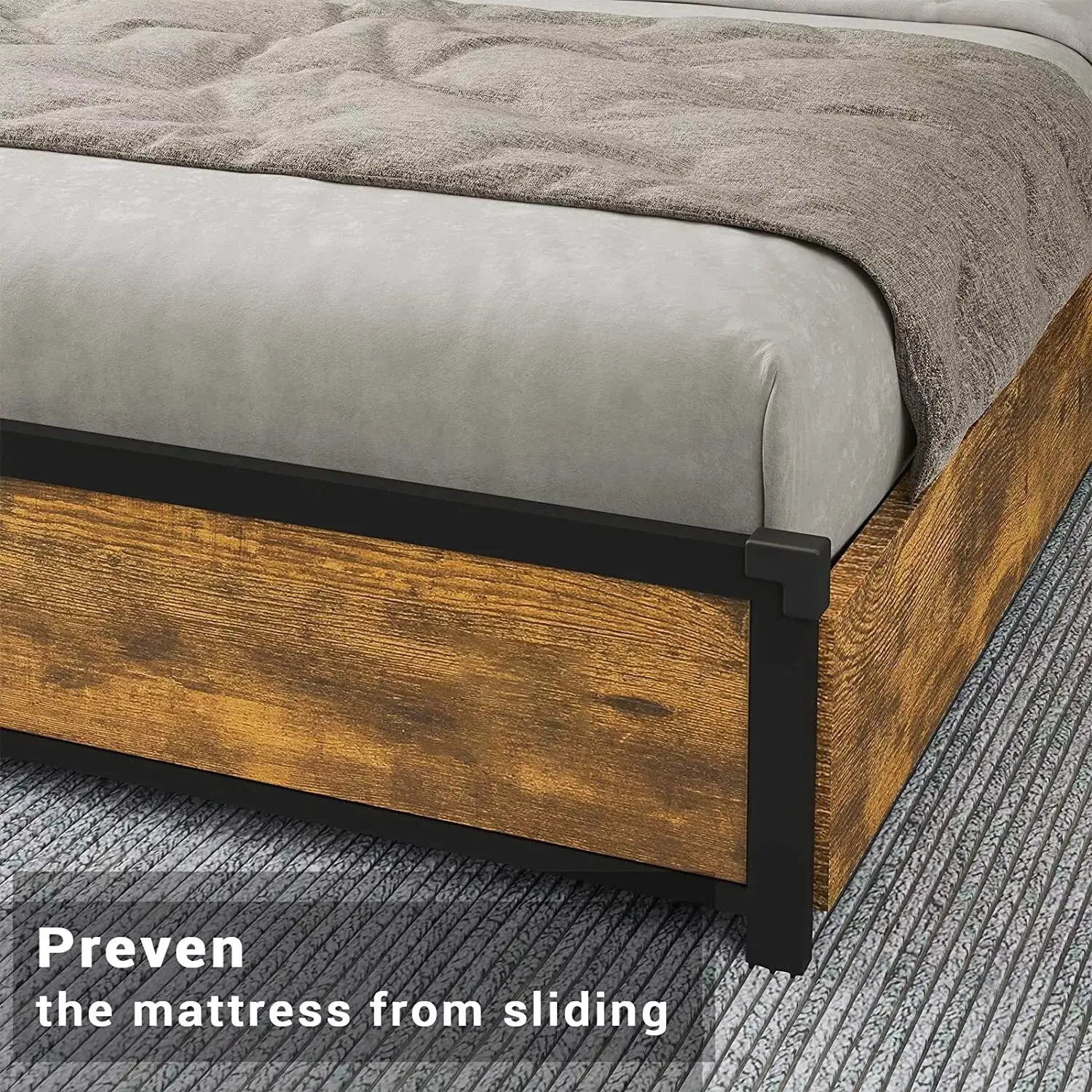 Otto Plateform Bed Frame With Storage & Light - Image 3