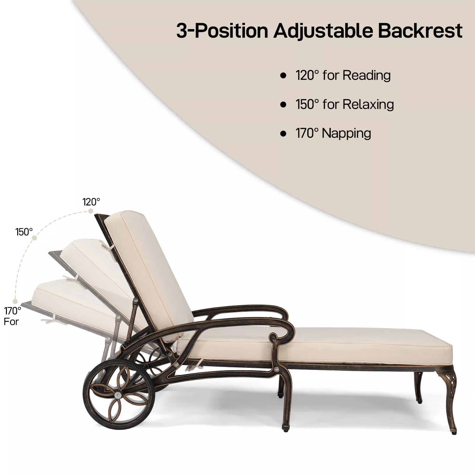 Outdoor Cushion Pool Chaise Lounger - Image 4