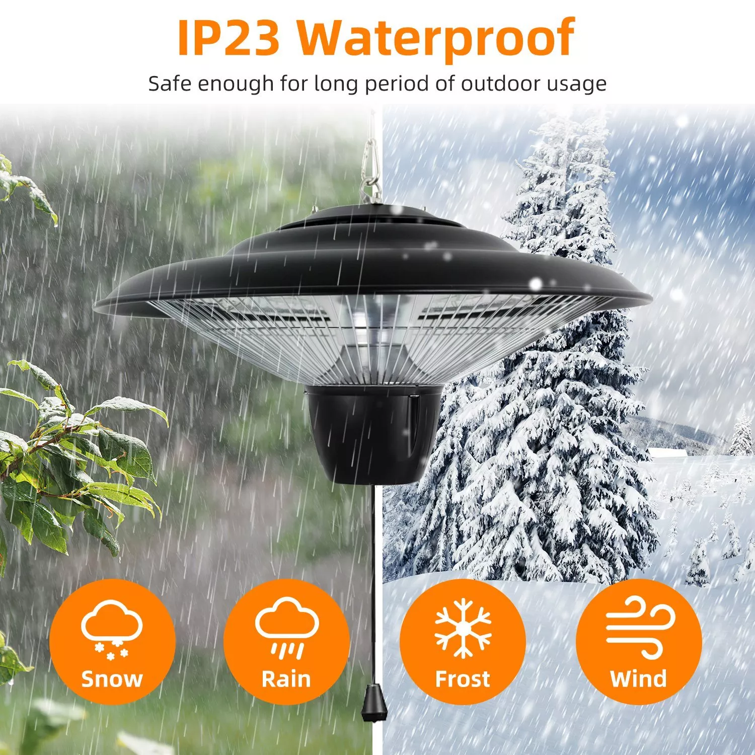Outdoor Electric Patio Space Heater Lamp - Image 4