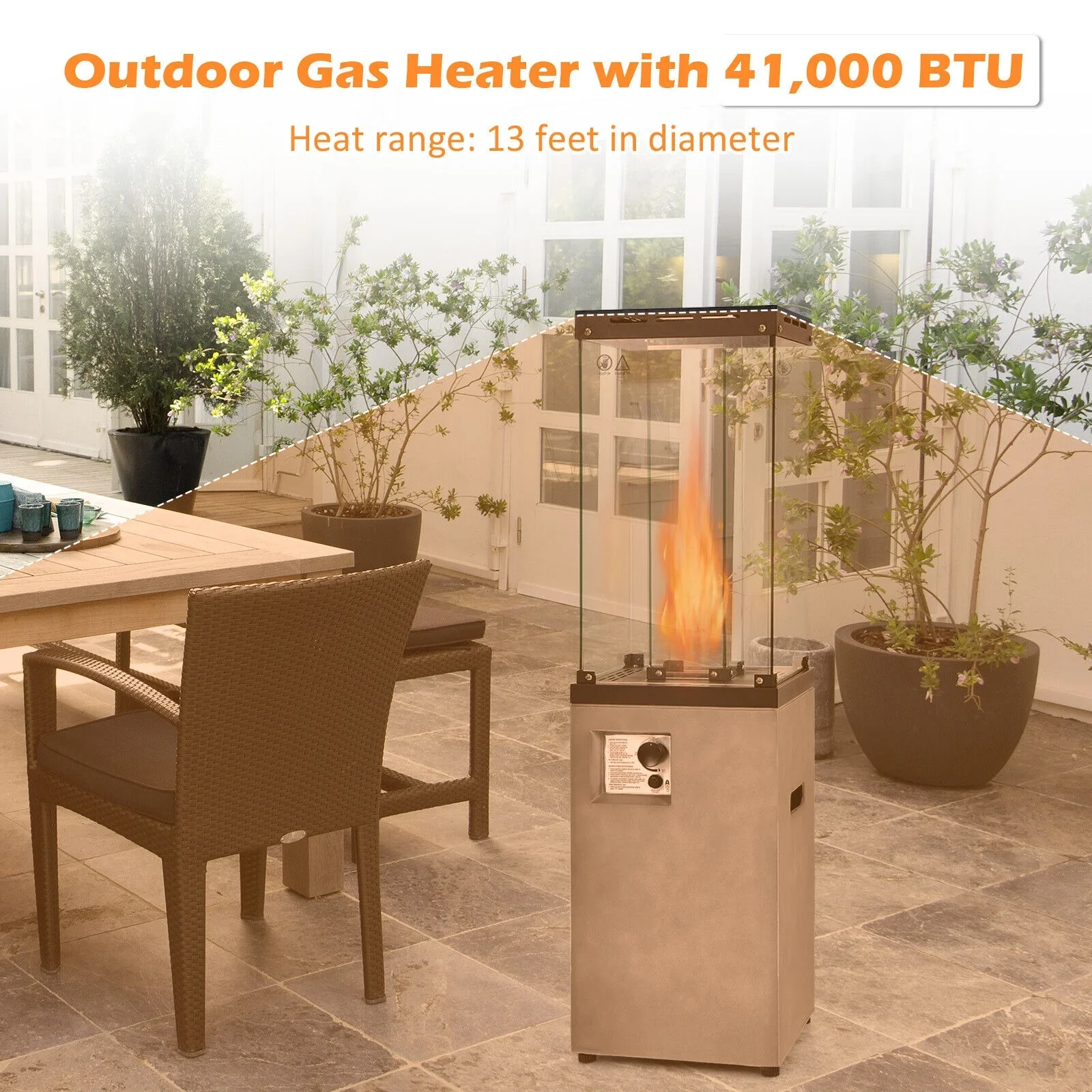 Outdoor Heavy Duty Patio Propane Gas Heater - Image 6