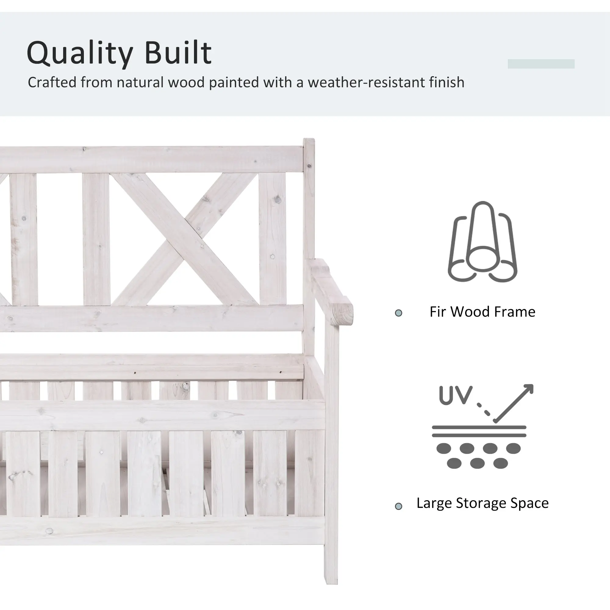 Outdoor Patio Storage Deck Box Bench - Image 7