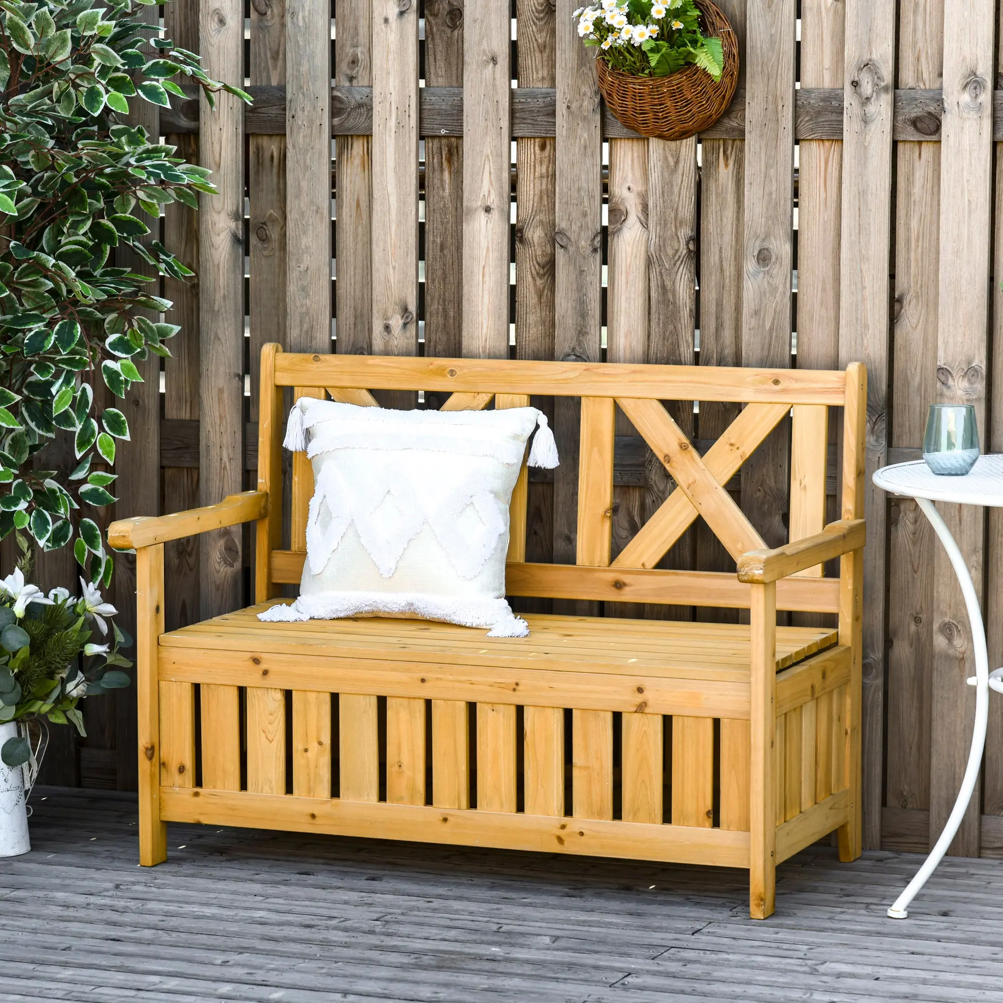 Outdoor Patio Storage Deck Box Bench - Image 8