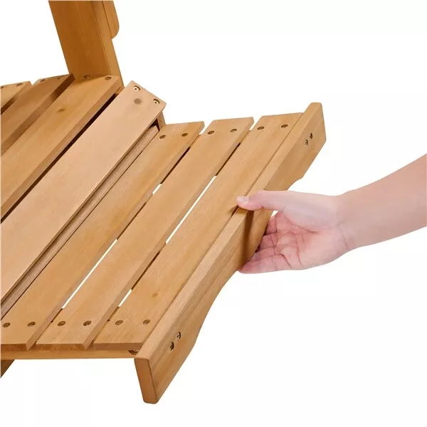 Outdoor Wood Adirondack Lounger Chair - Image 8