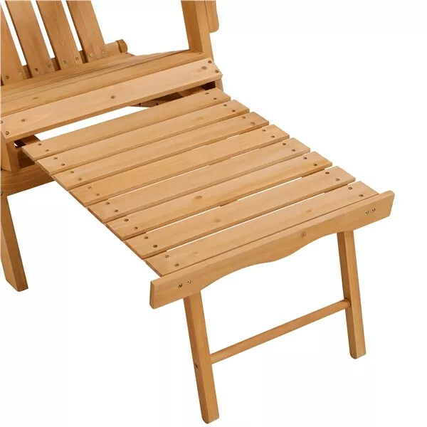 Outdoor Wood Adirondack Lounger Chair - Image 9