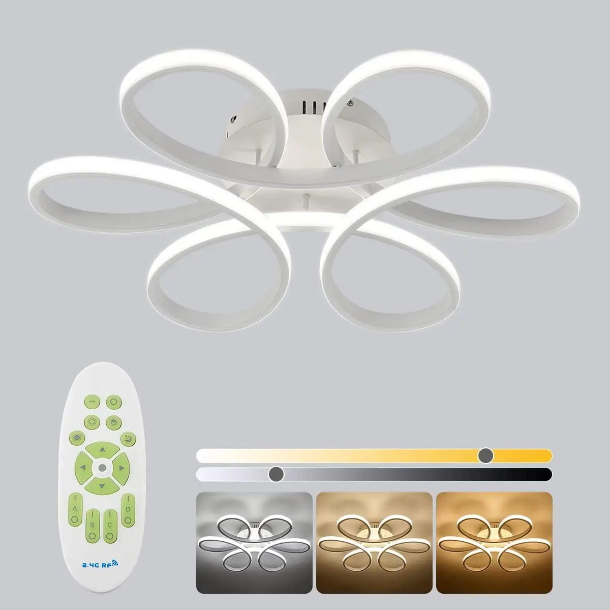 Petal LED Flush Mount Ceiling Light - Image 7
