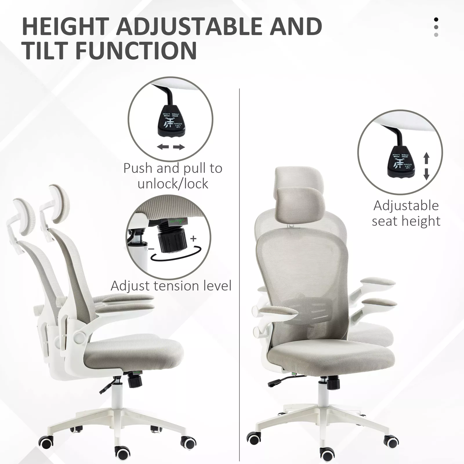 Peterson Mesh Office Ergonomic Desk Chair - Image 3