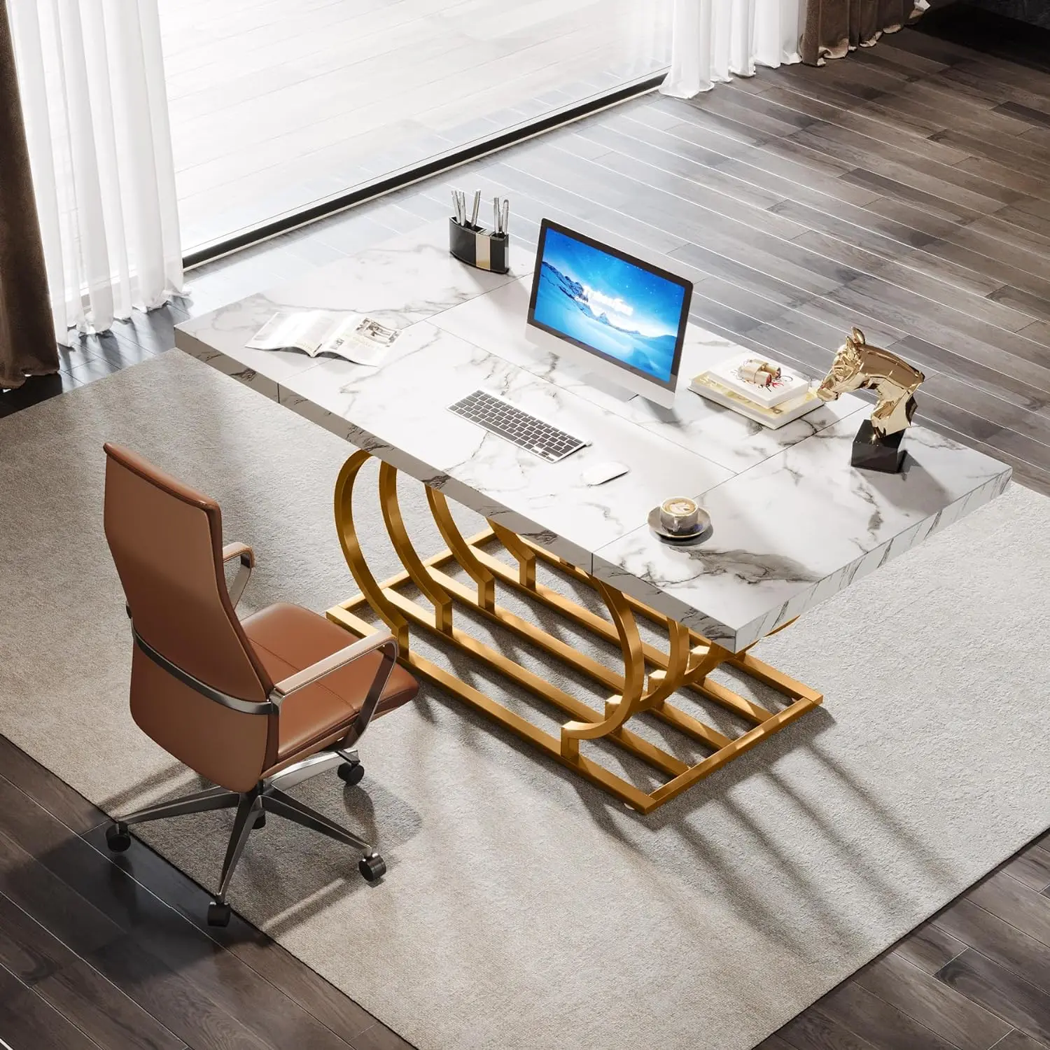 Pham Modern Executive Office Desk - Image 4