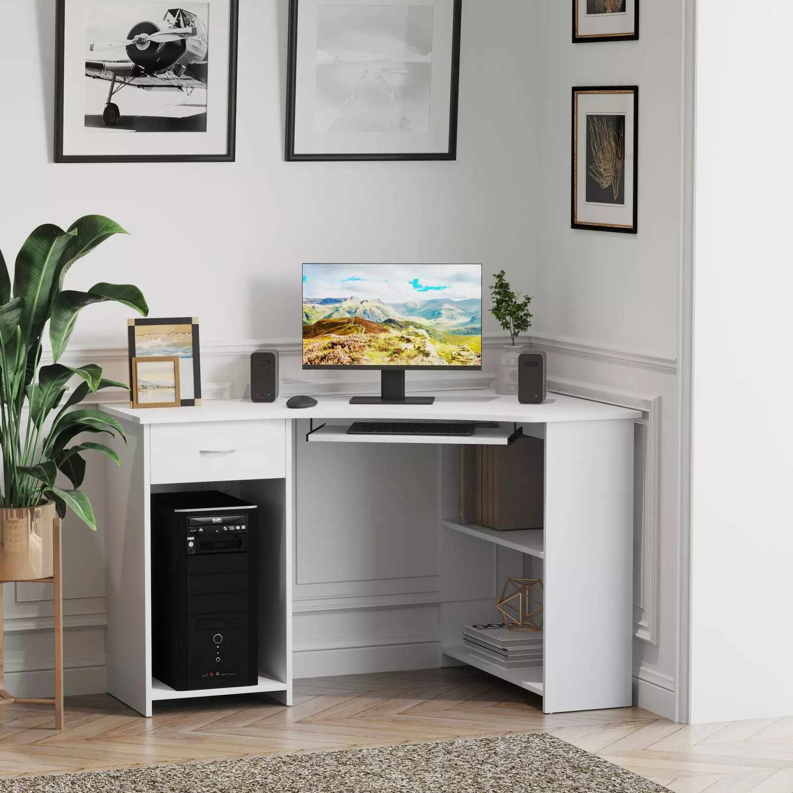Phelps L Shape Office Computer Desk