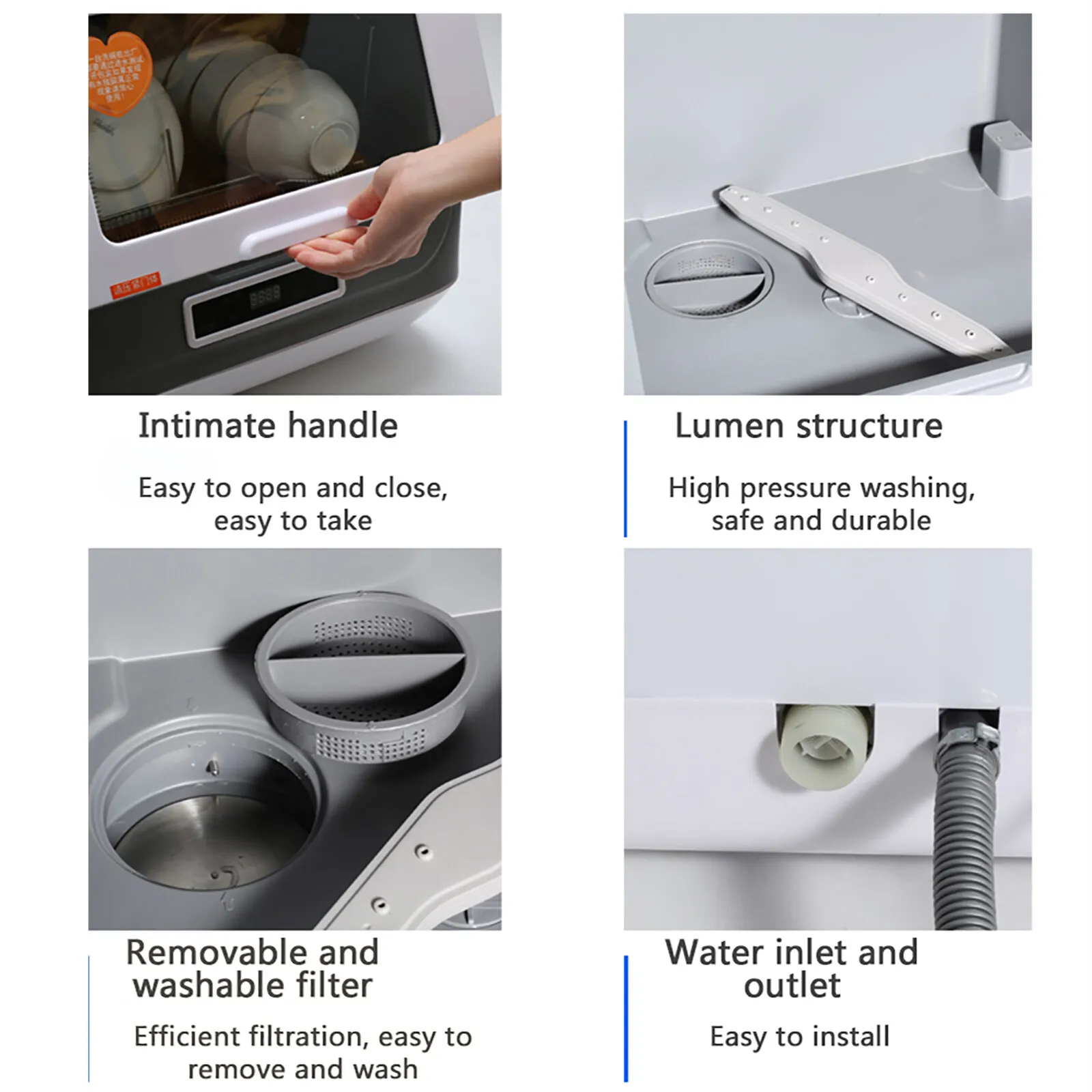 Portable Kitchen Countertop Dishwasher Machine - Image 7