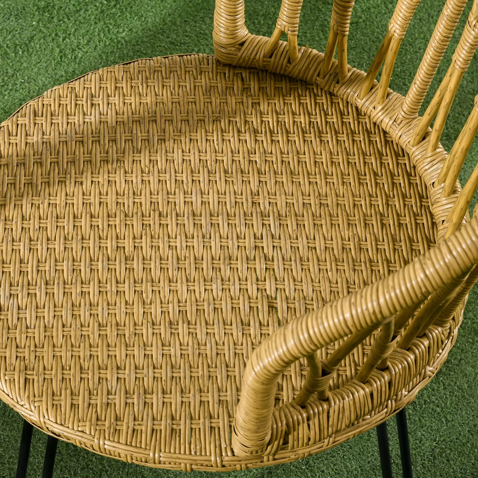 Rattan 4 Pieces Outdoor Patio Dining Set - Image 7