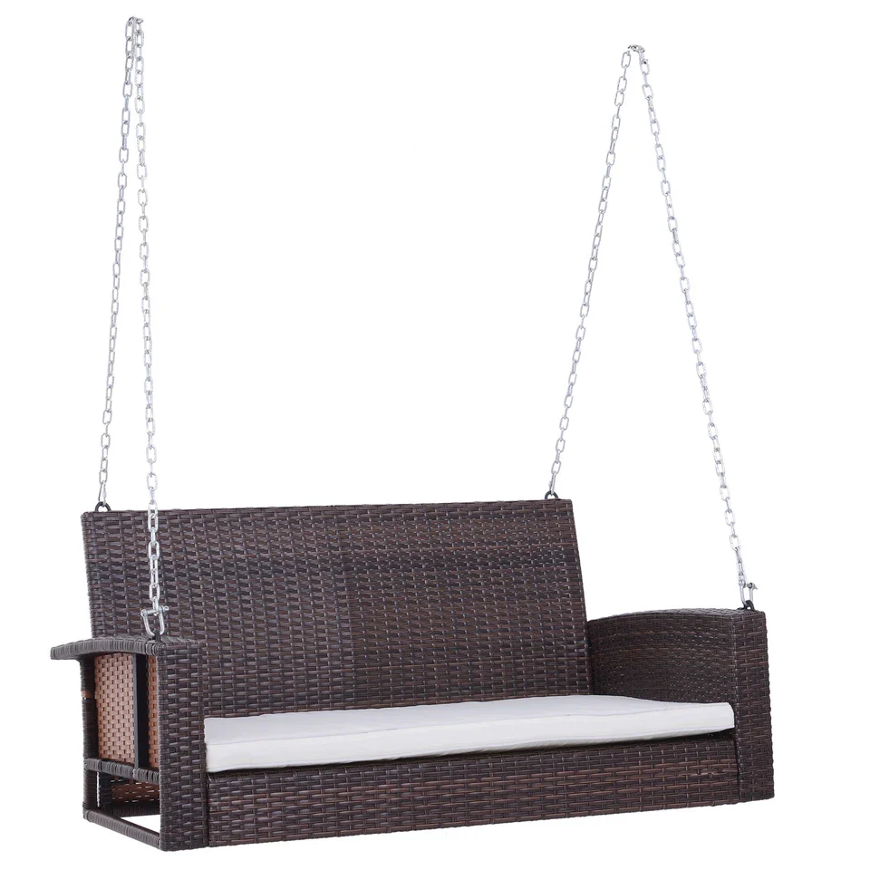 Tamsin Rattan Outdoor Patio Swing Chair - Image 2