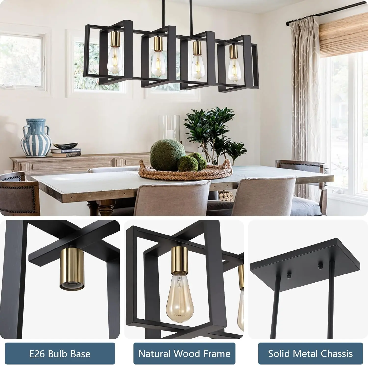 Retro Farmhouse Kitchen Pendant Light - Image 4