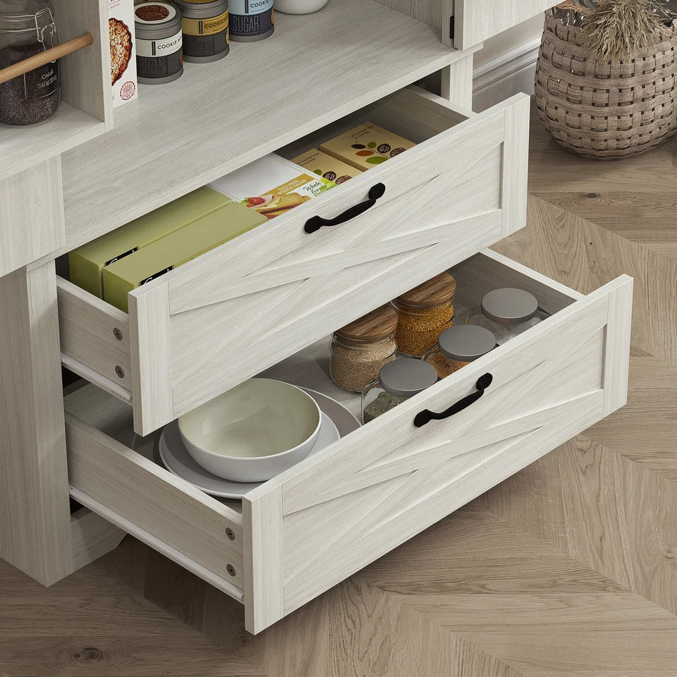 Rex Farmhouse Kitchen Pantry Cabinet - Image 8