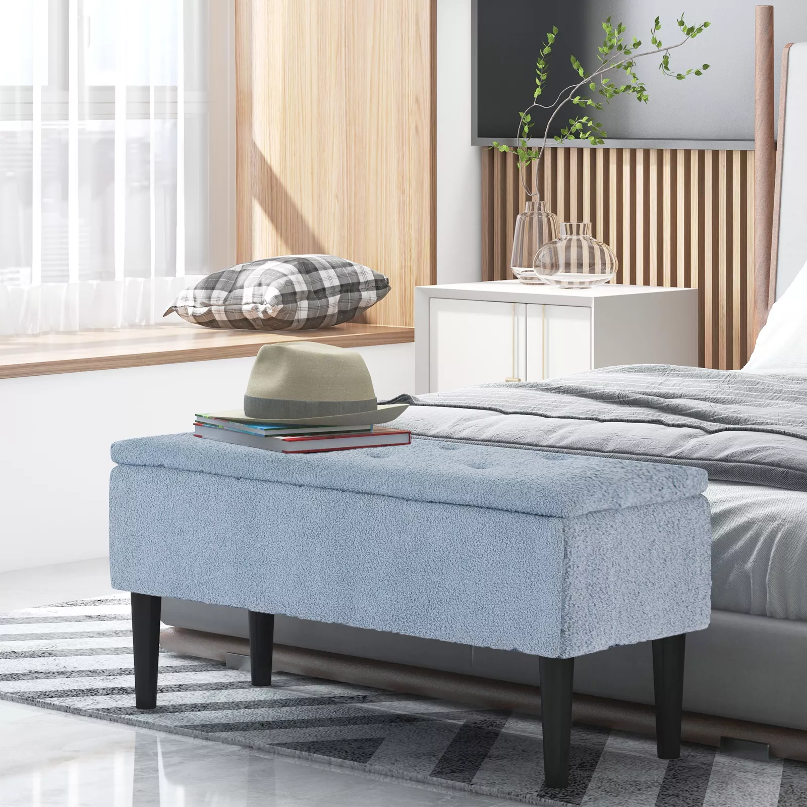 Rhys Ottoman Storage End Bed Bench