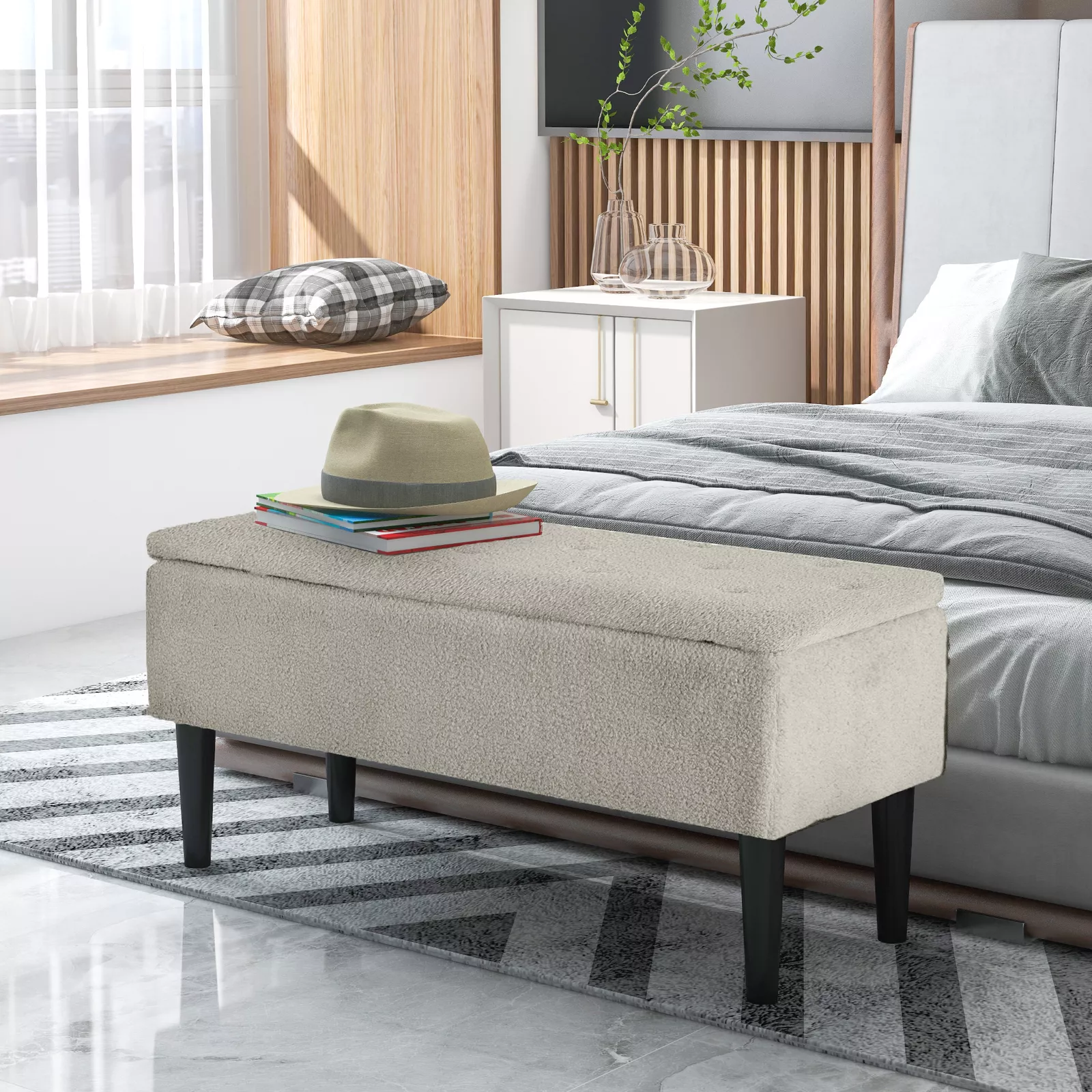 Rhys Ottoman Storage End Bed Bench - Image 10