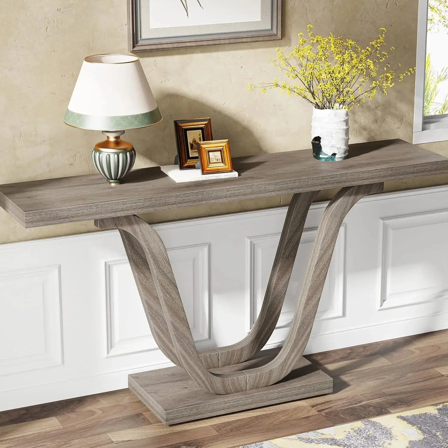 Riley Farmhouse Narrow Entryway Table - Image 2