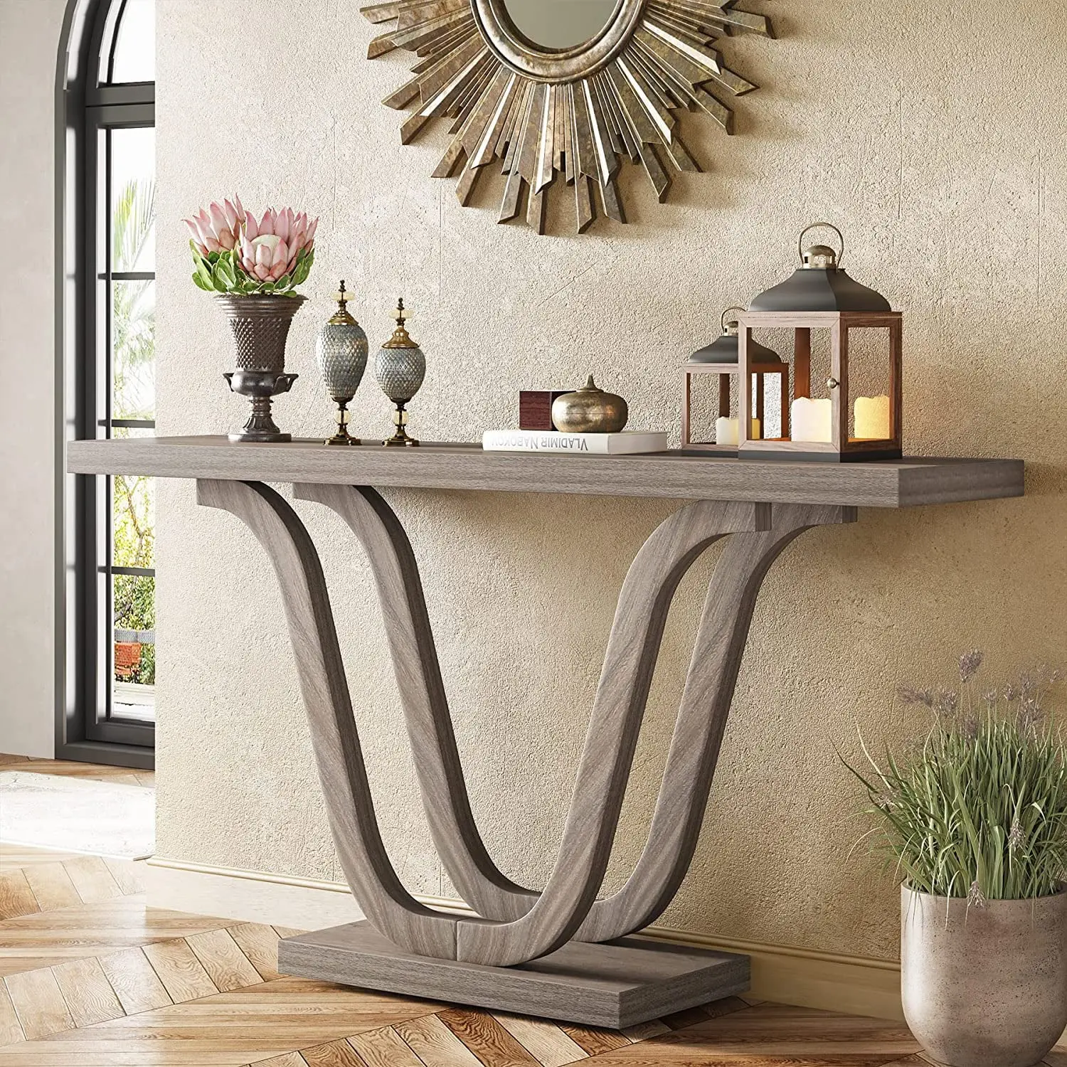 Riley Farmhouse Narrow Entryway Table - Image 5