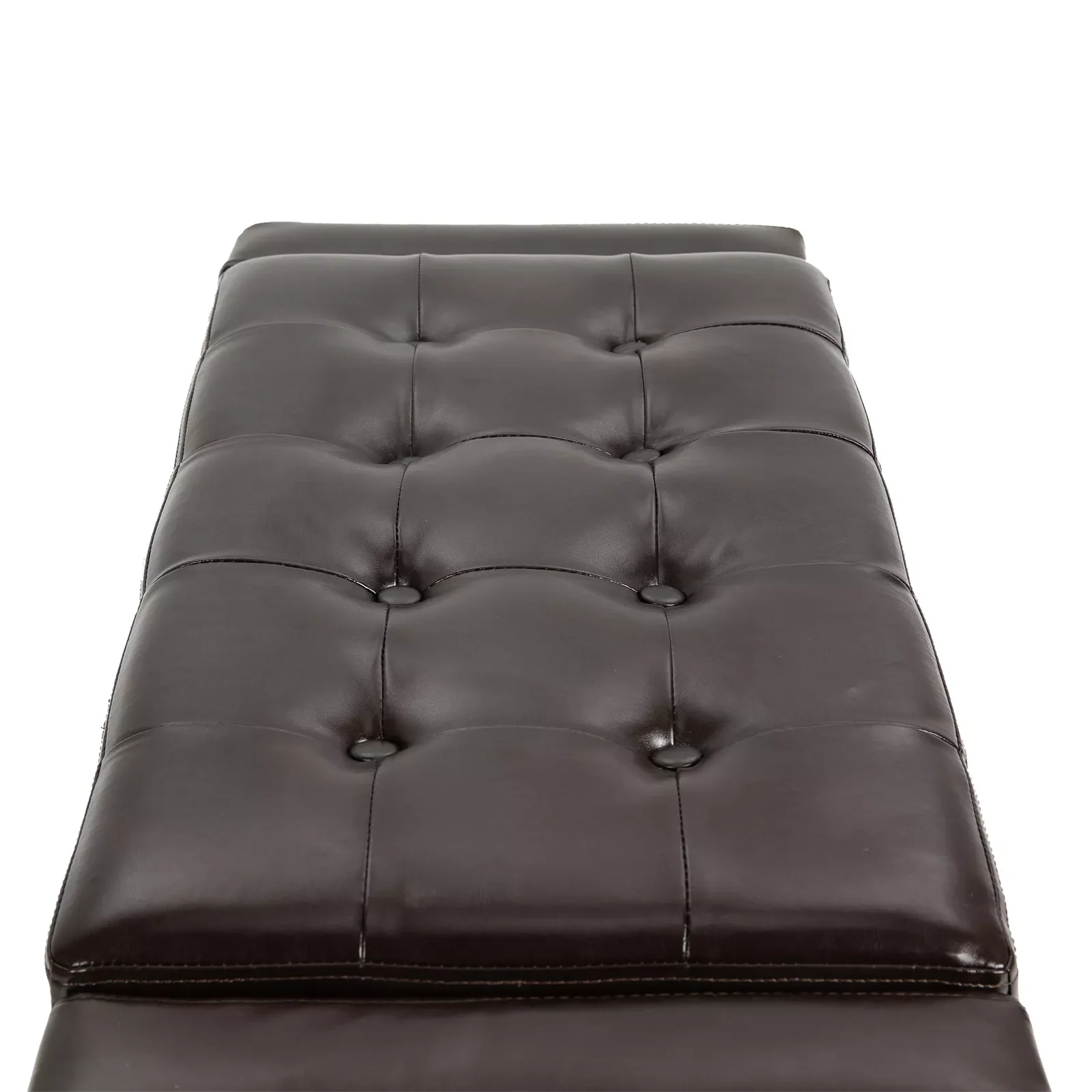 Rita Leather Bedroom Storage Ottoman Bench - Image 5