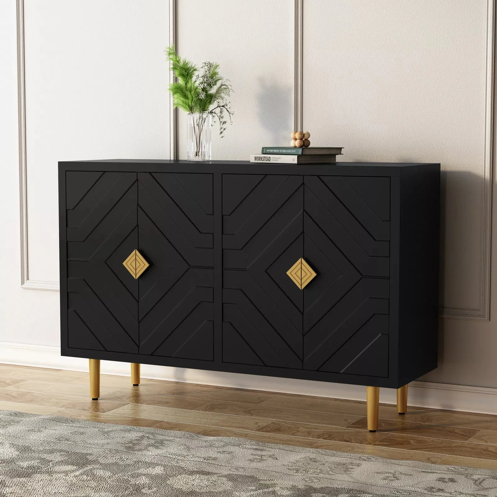 Rivera Modern Sideboard Buffet Cabinet - Image 5