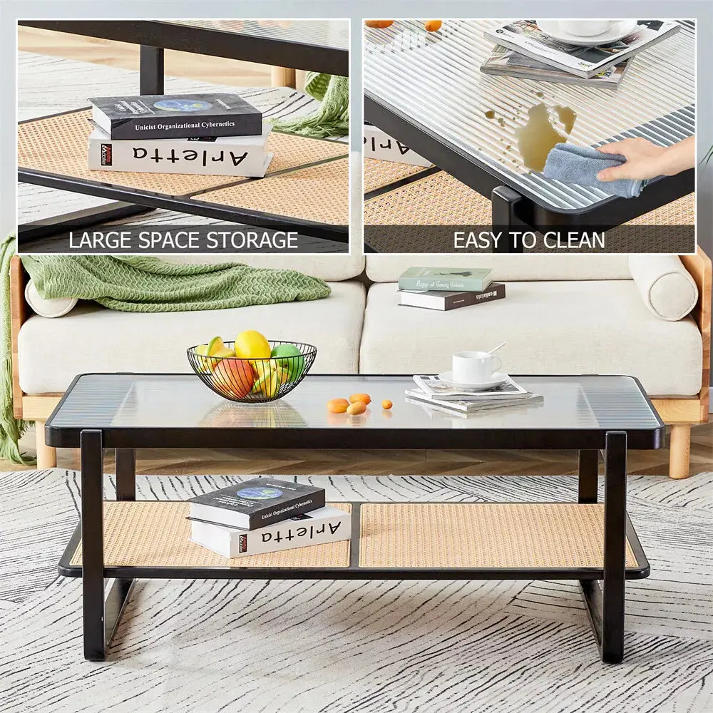 Riya Rattan Coffee Table - Image 3