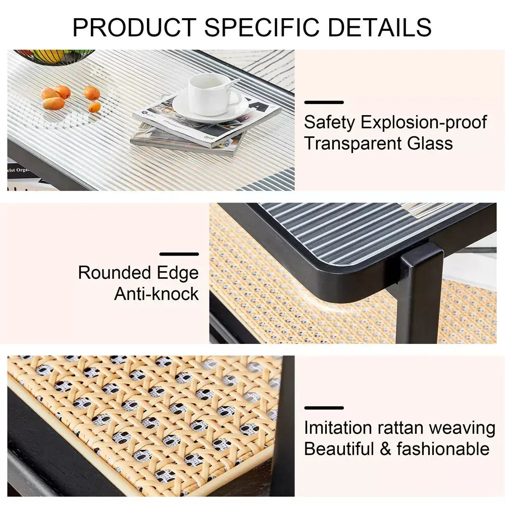 Riya Rattan Coffee Table - Image 7