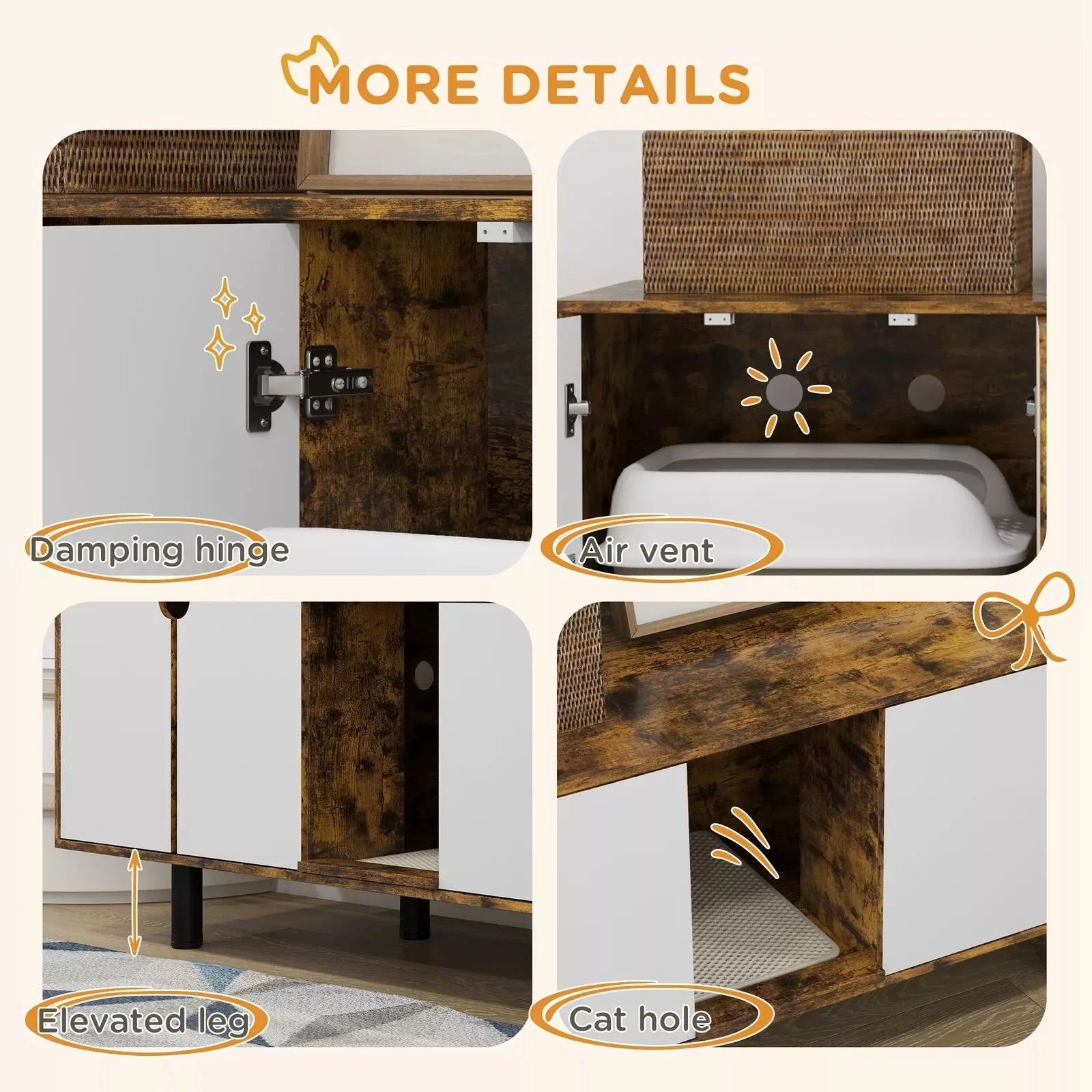 Roach Cat Litter Box Enclosure Furniture - Image 4