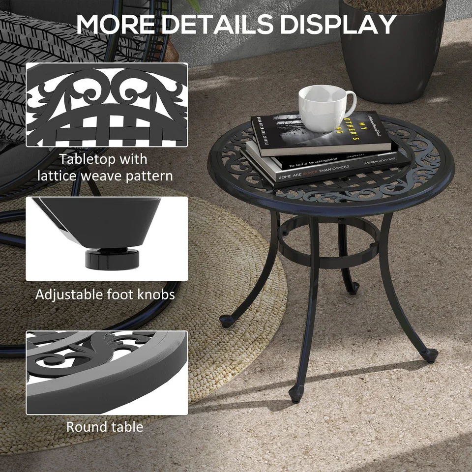 Rocco Aluminium Outdoor Coffee Table - Image 5