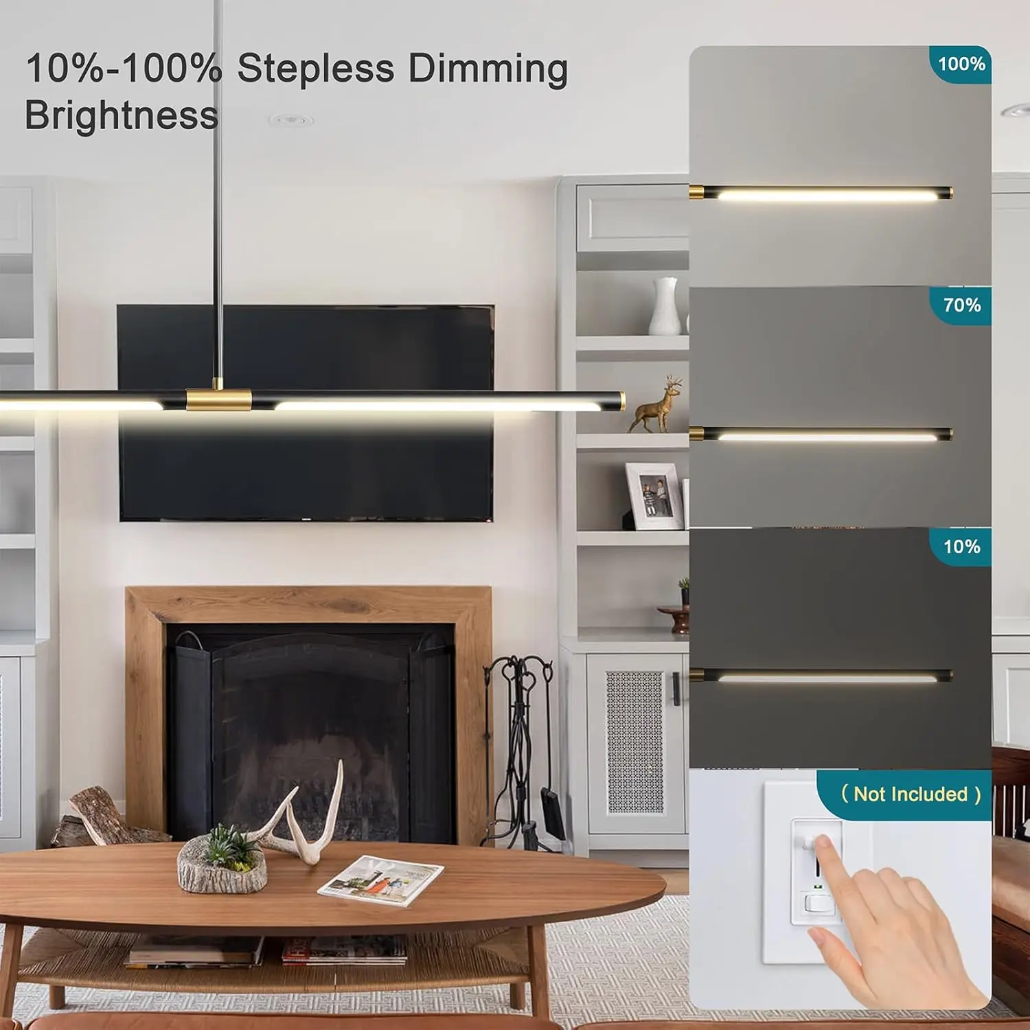 Rod Modern Kitchen Pendant Light - Image 4