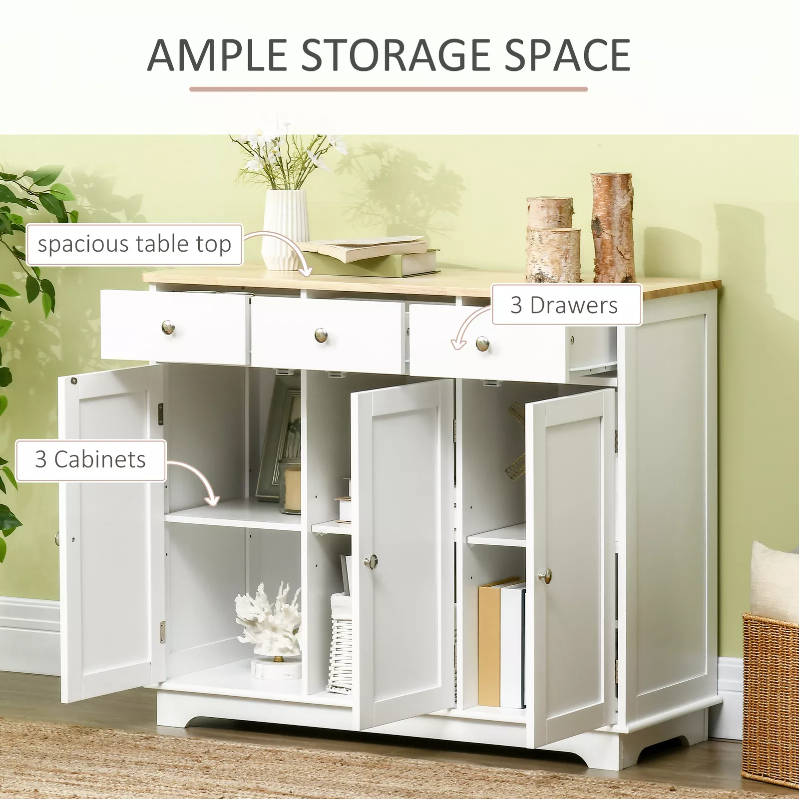 Rodney Sideboard Buffet Cabinet - Image 3