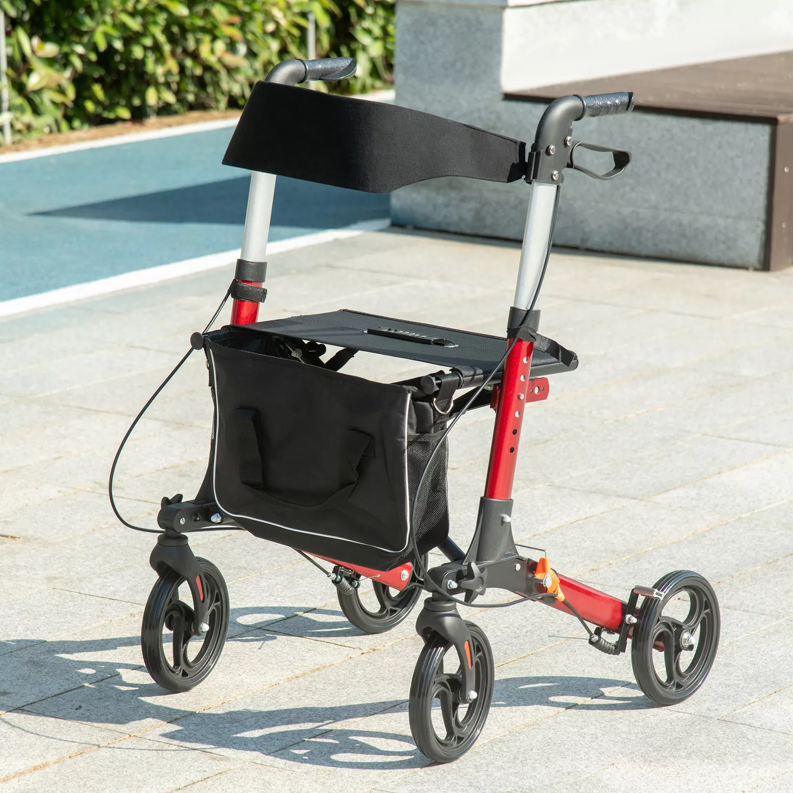 Rollator Elderly Mobility Walker With Seat
