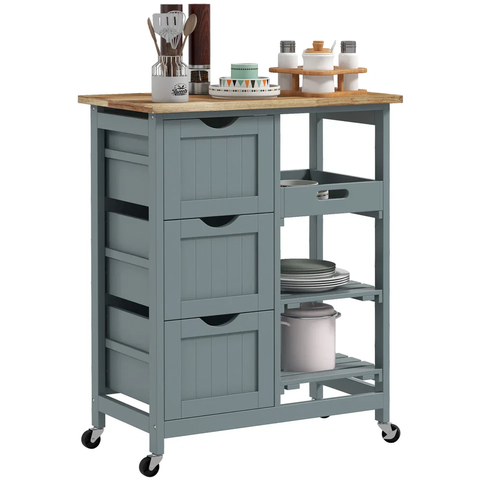 Rory Portable Kitchen Island Cart - Image 2