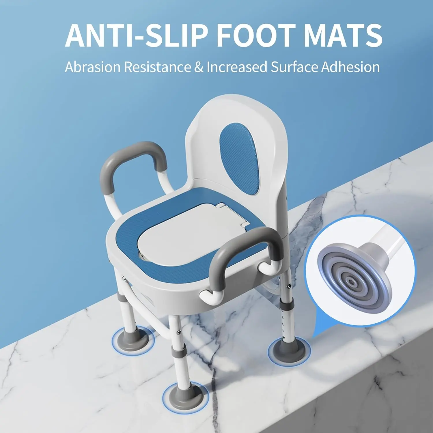 Rosario Adult's Bedside Commode Chair - Image 4