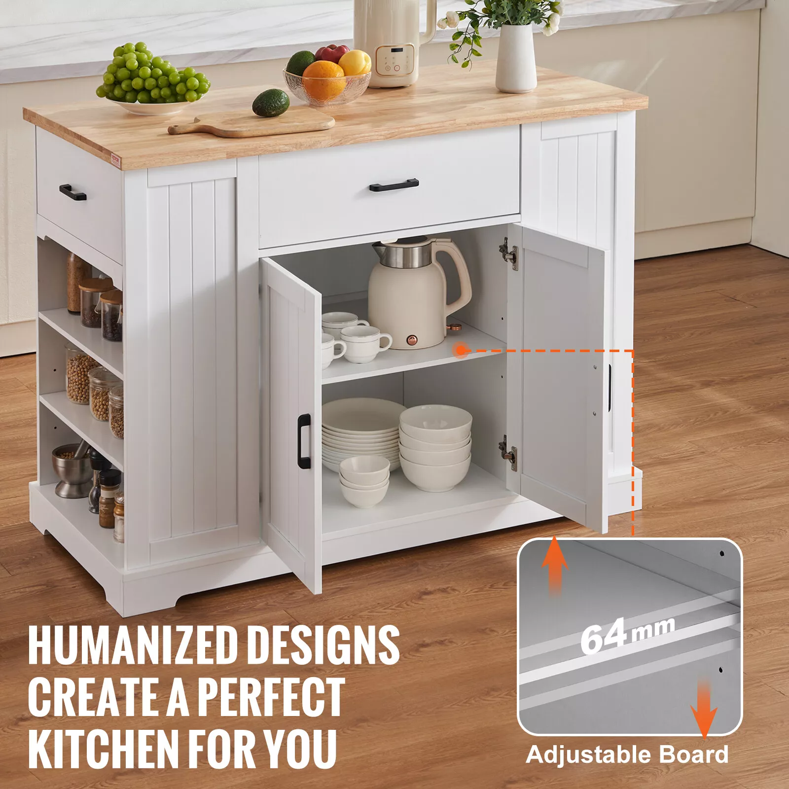 Ross Kitchen Island With Seating - Image 4