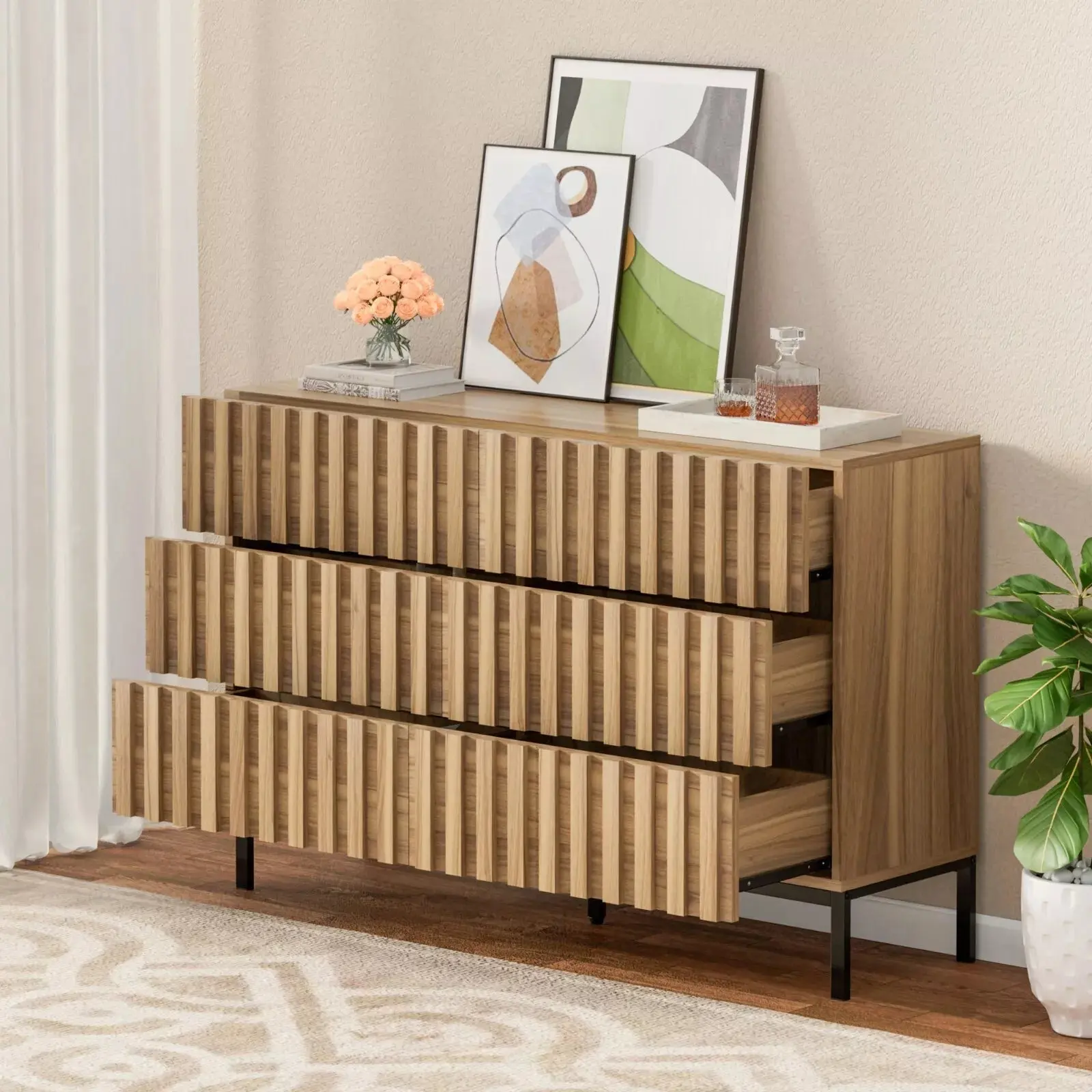 Roth Mid Century 6 Drawer Chest Dresser - Image 3