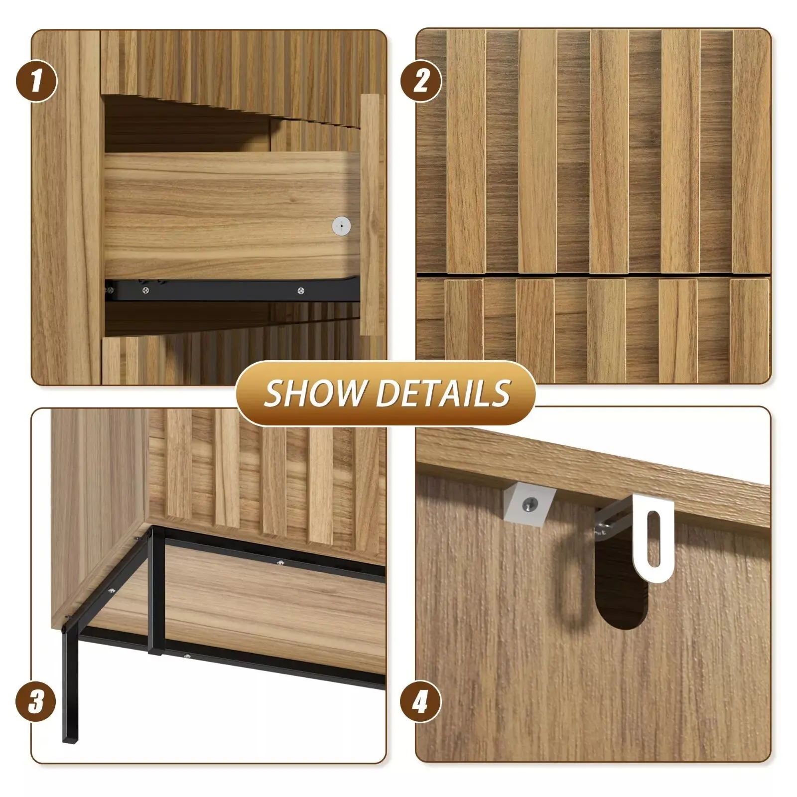 Roth Mid Century 6 Drawer Chest Dresser - Image 4