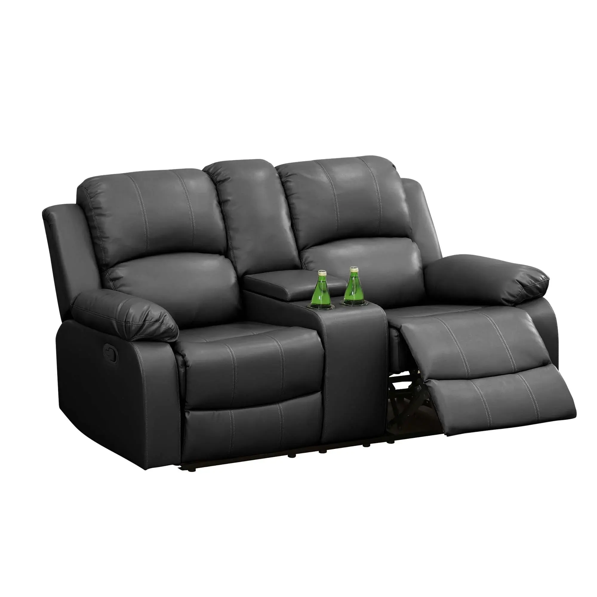 Rowe Leather Recliner Loveseat With Console - Image 2