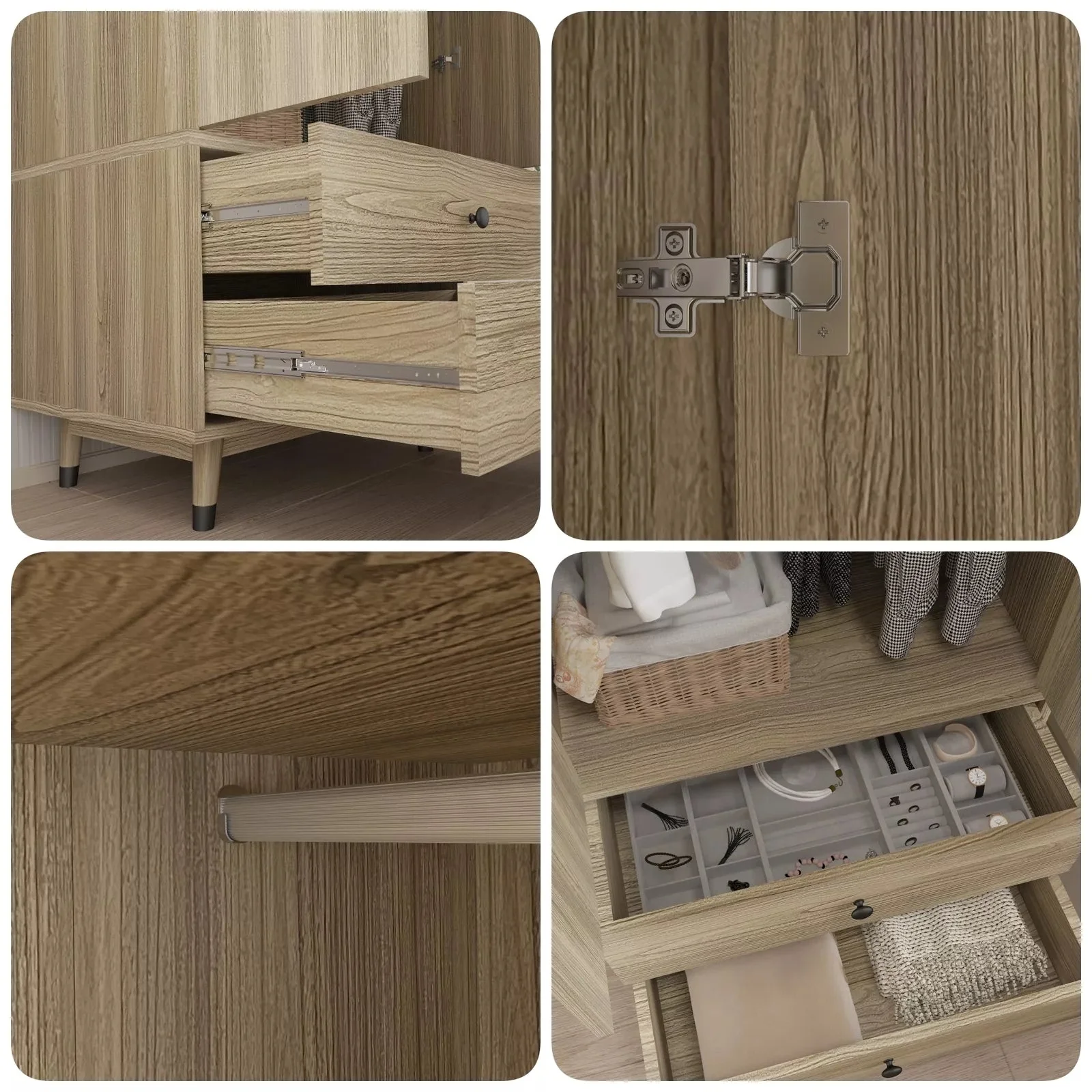 Rowland Armoire Wardrobe Closet - Image 4