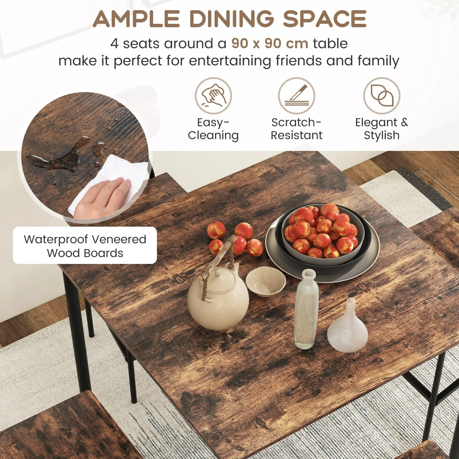 Ruben Kitchen Counter Height Dining Table - Image 6