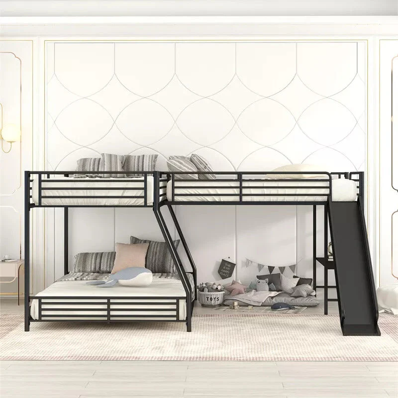 Ruiz L Shape Kids Bunk Bed With Slide - Image 2